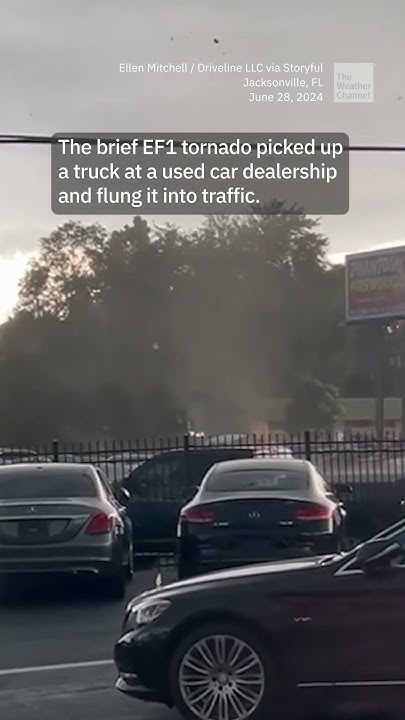 Florida Tornado Flings Truck Into Traffic