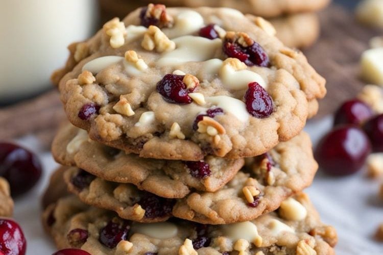 Oatmeal White Chocolate Cranberry Cookies