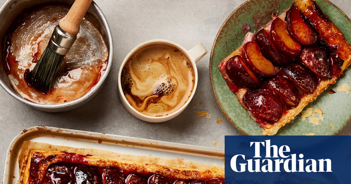 Yotam Ottolenghi’s recipe for spiced plum and marzipan tart